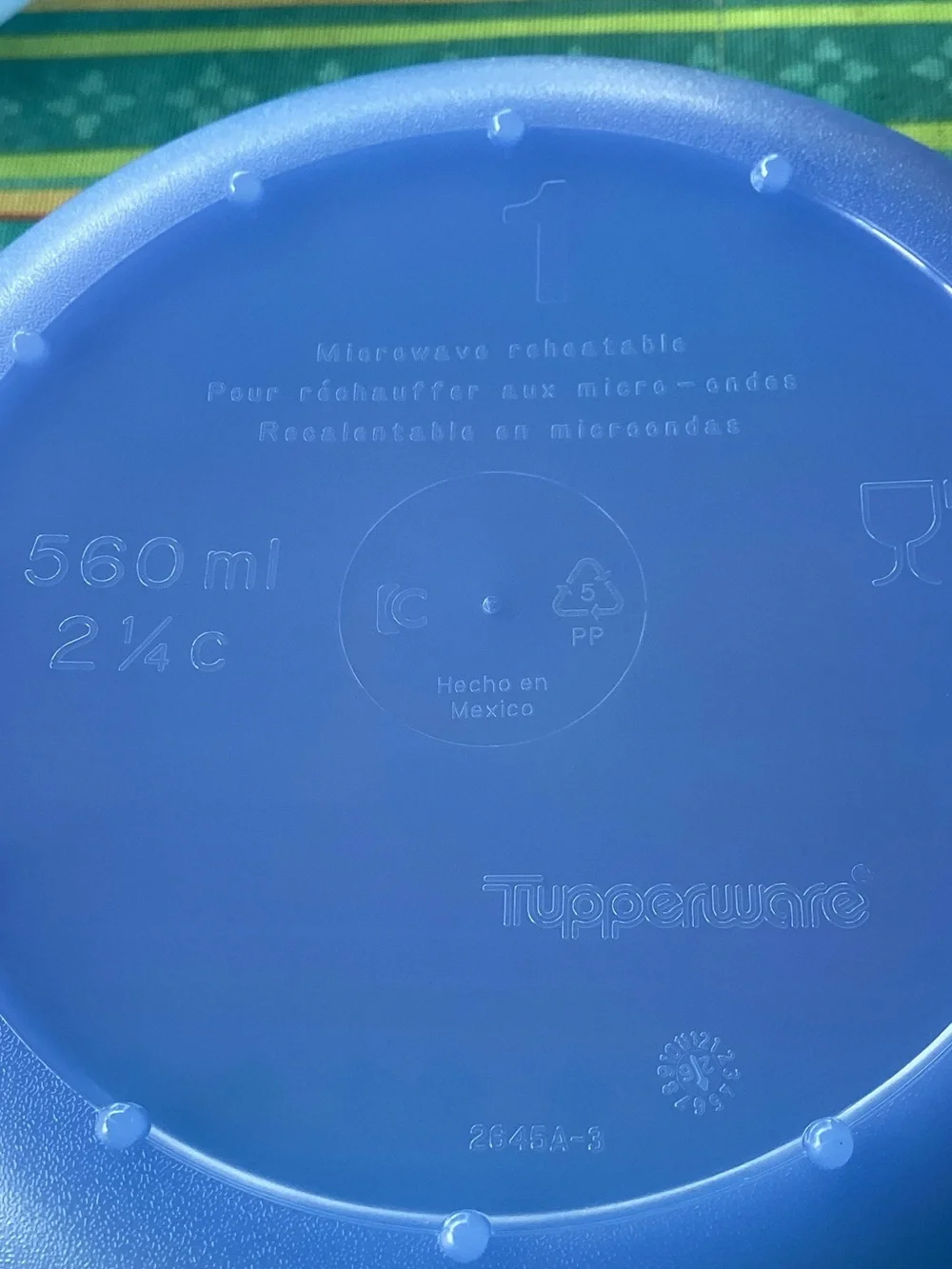 Tupperware Crystal Wave PLUS - set of 3 microwave bowls in blue